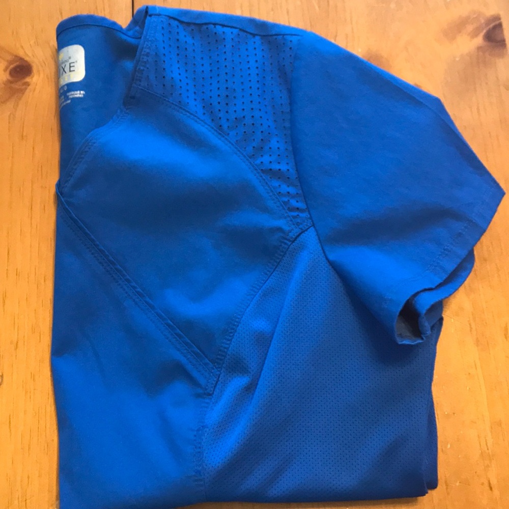 Royal blue scrub top size L